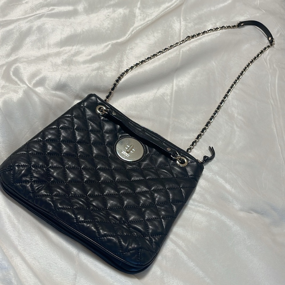 DKNY NEW buttery soft Genuine Quilted Leather  shoulder or crossbody bag